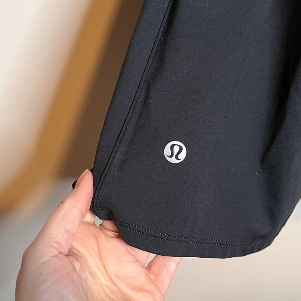 LULULEMON black Court Crush Tennis Dress Built in Bra Size 2 Pickleball - Picture 7 of 7